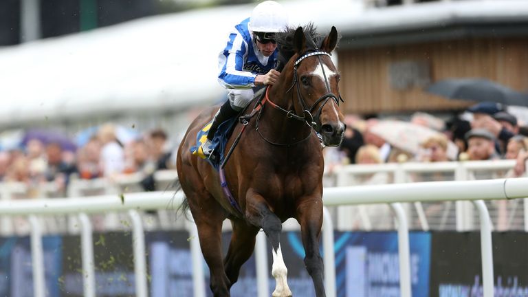 Chief Ironside ridden by Kieran Shoemark wins the Deepbridge Capital Maiden Stakes at Chester