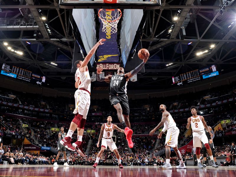 Russell, Harris lead Nets past winless Cavaliers 102-86