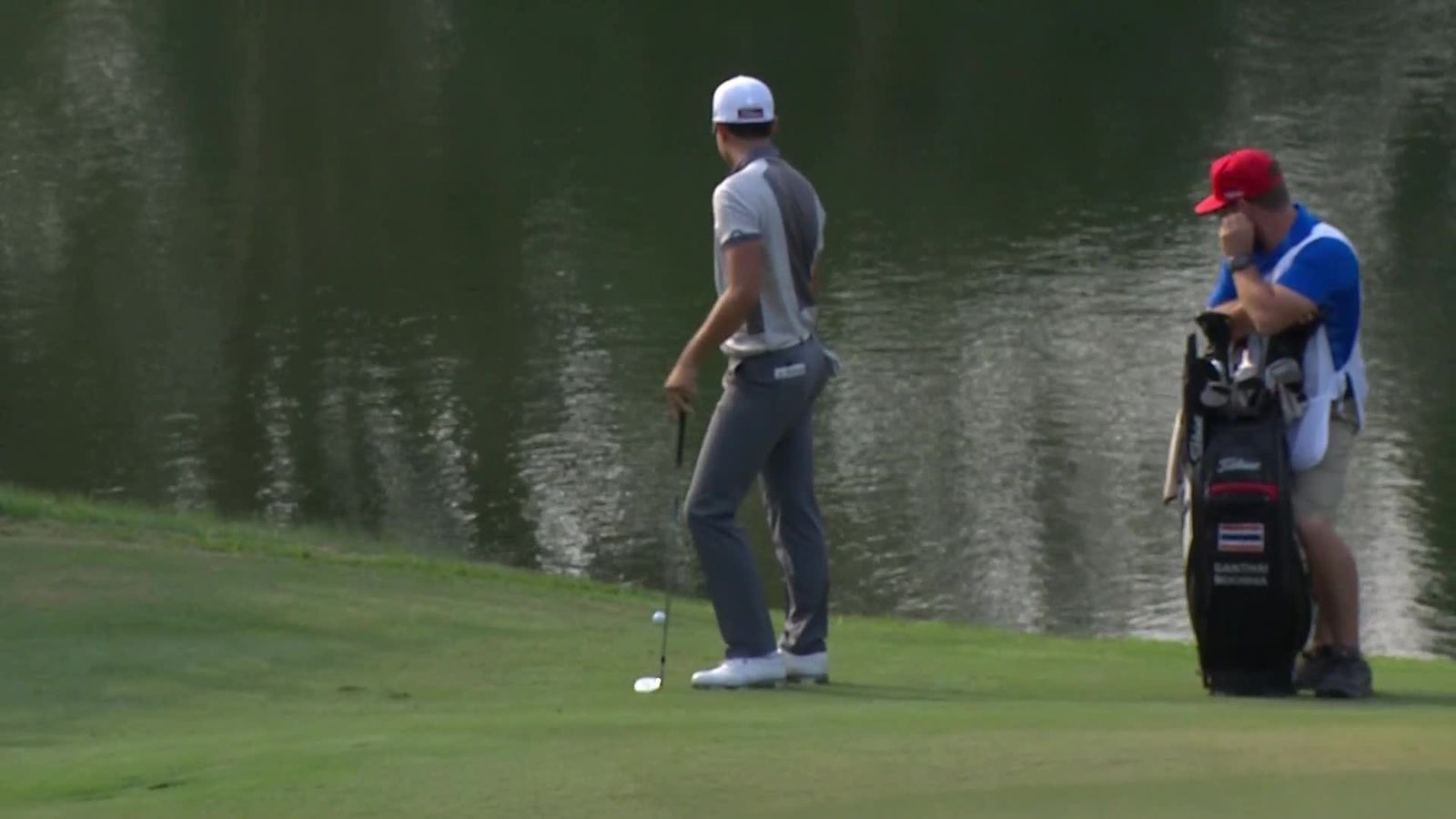 Boonma duffs into water! | Golf News | Sky Sports