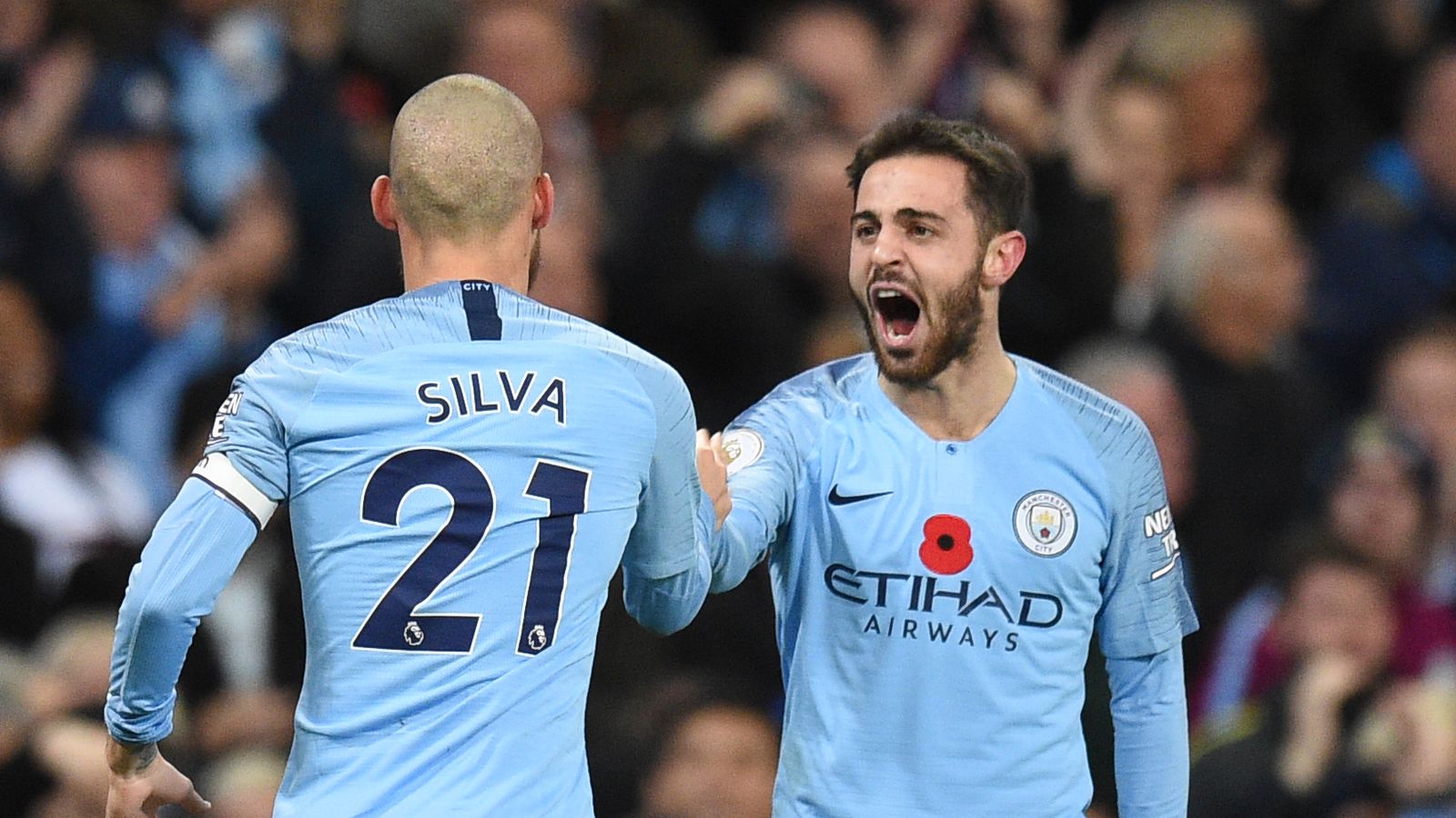 Manchester City's Bernardo Silva says Sunday's win damaged Man Utd's