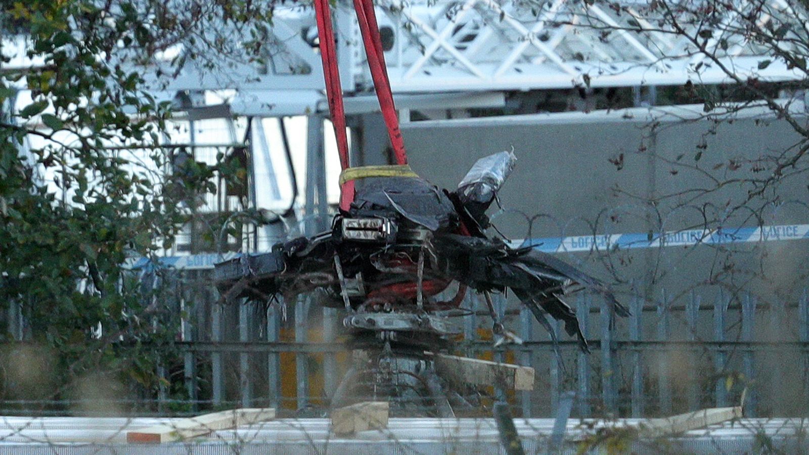 Leicester helicopter crash wreckage clearance begins outside King Power
