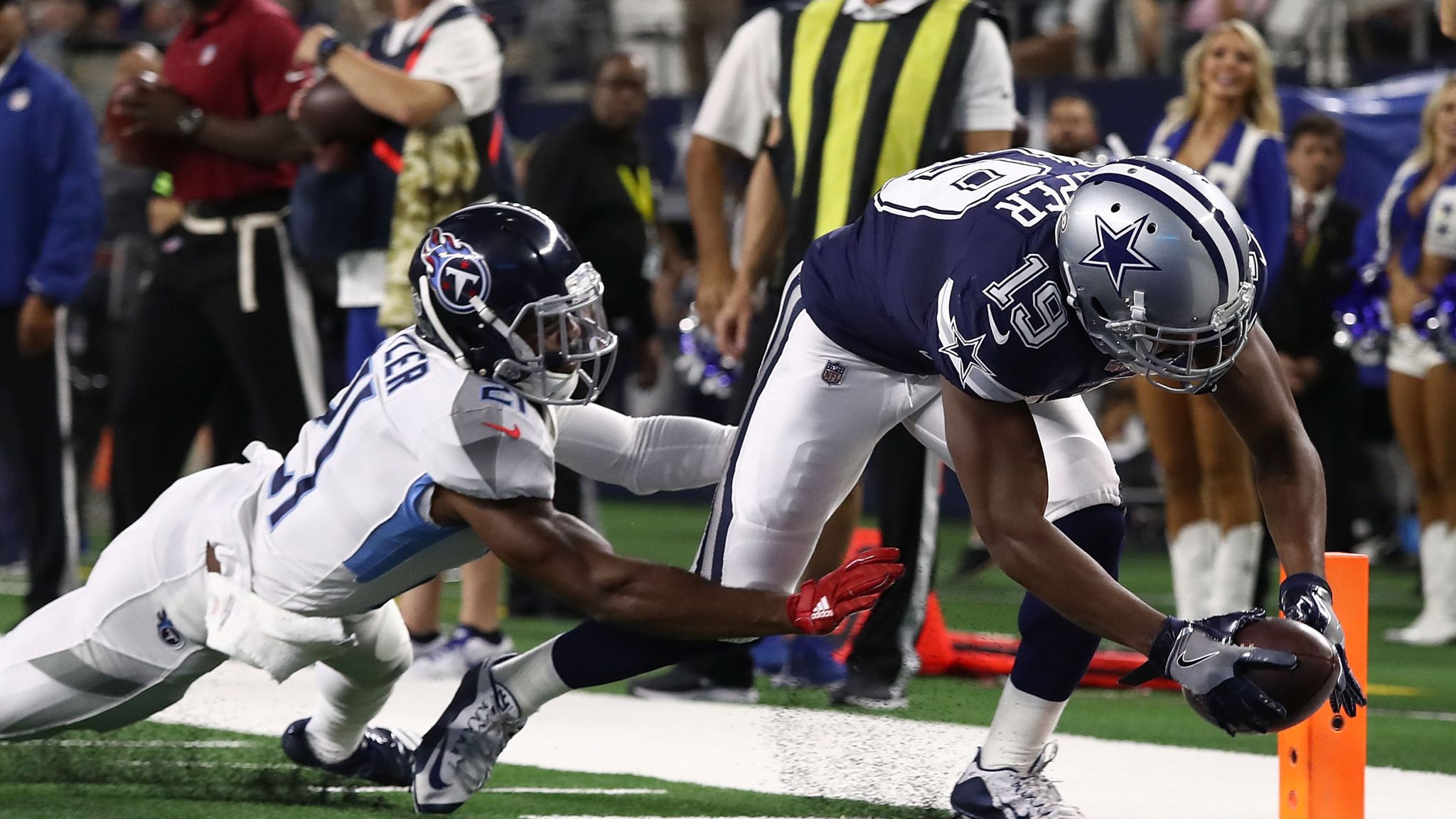 Amari Cooper scores in first game for Cowboys, but Titans defeat Dallas 