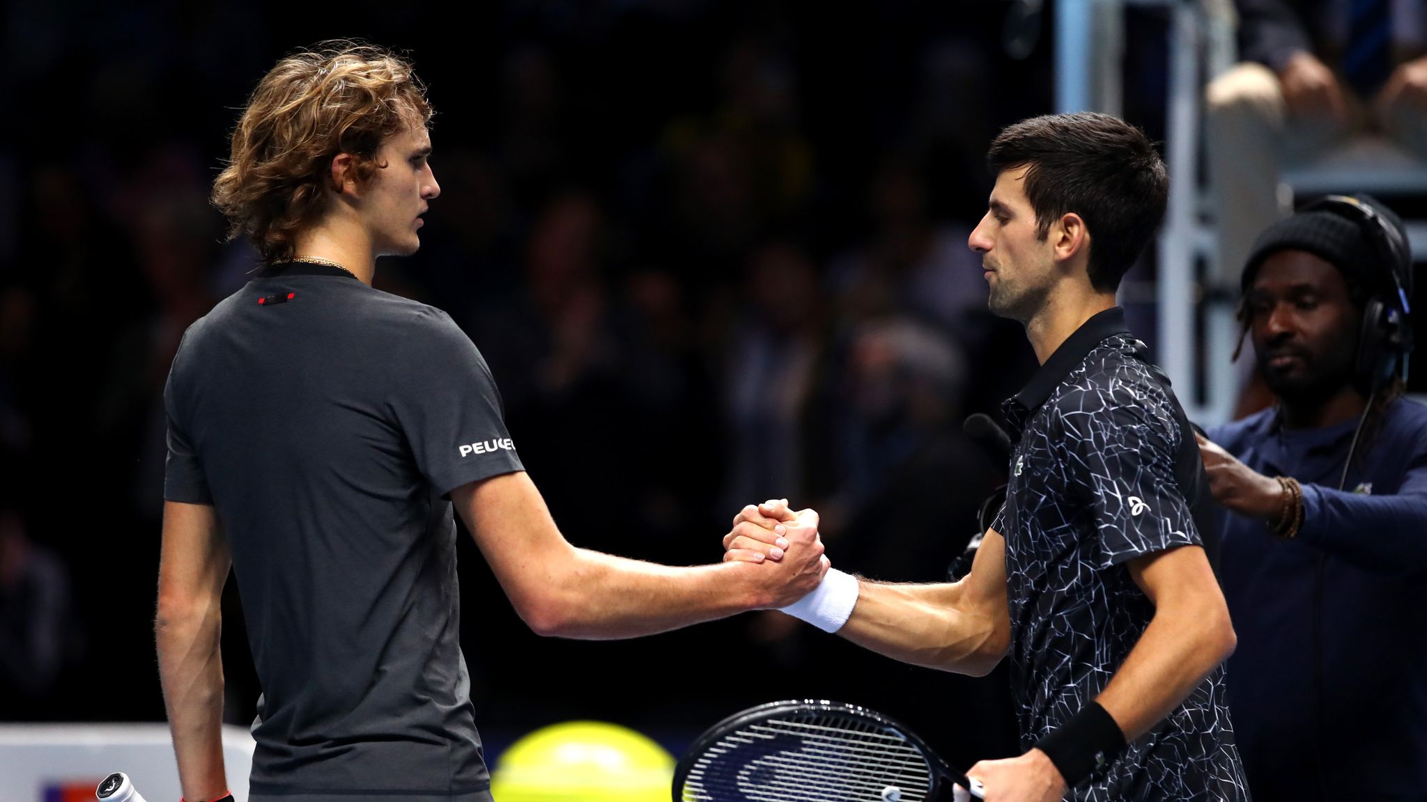 Novak Djokovic and Alexander Zverev 