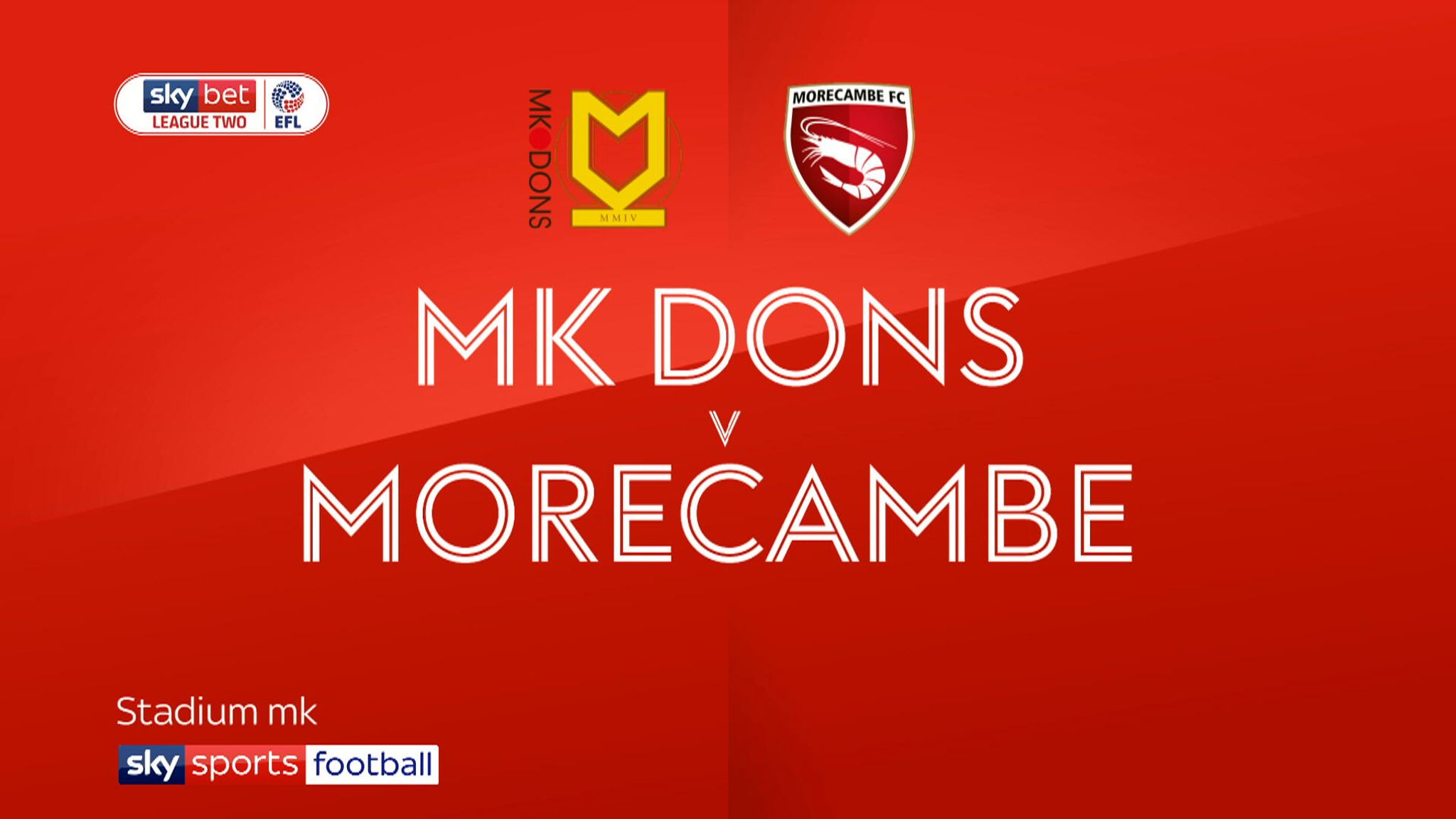 MK Dons vs Morecambe preview Football News Sky Sports