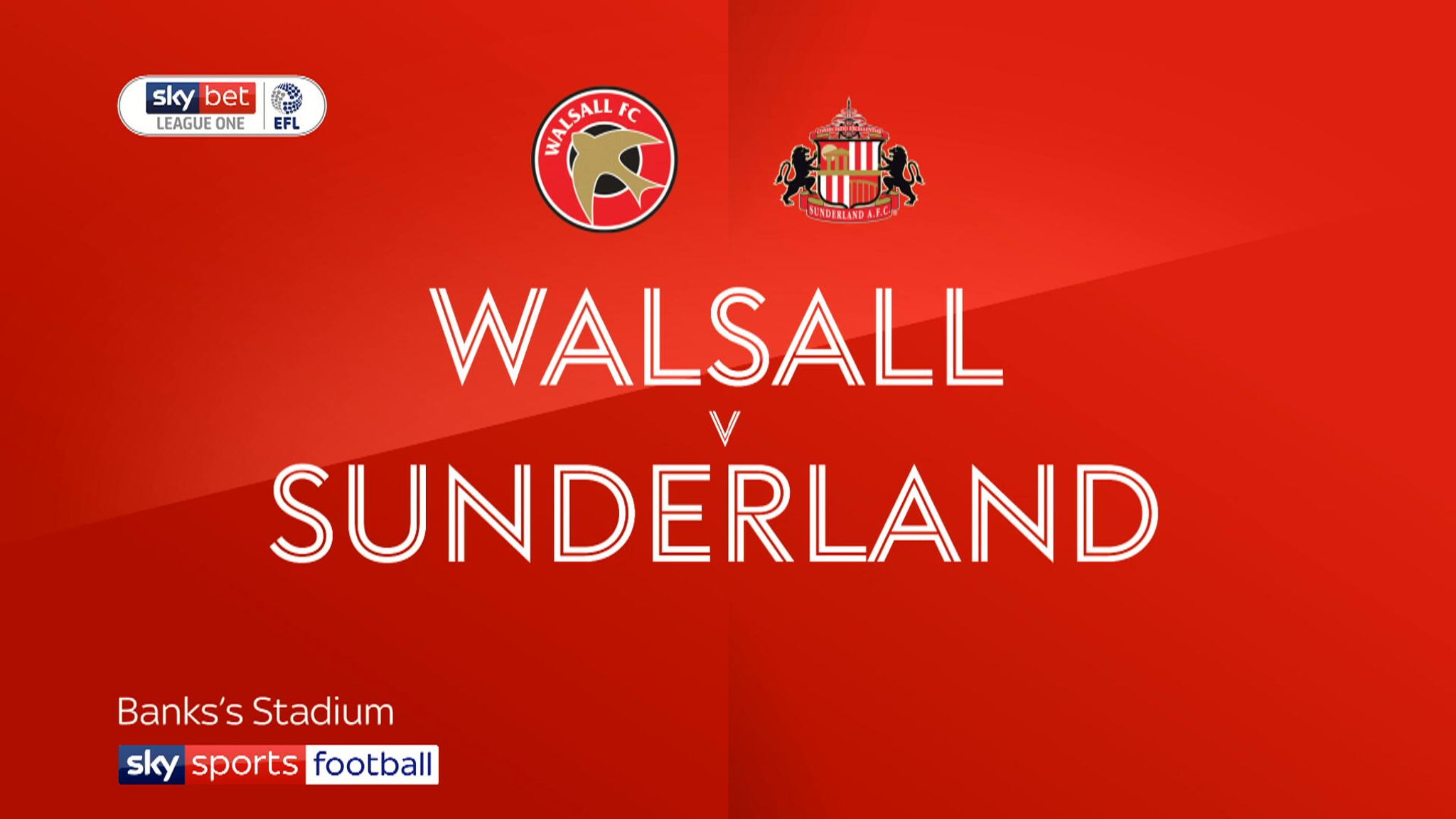 Live match preview Walsall vs S'land 24.11.2018
