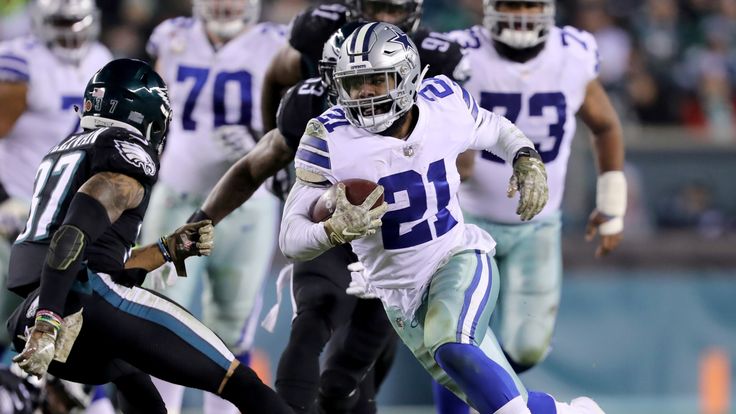 Cowboys running back Ezekiel Elliott is key their Sunday-night meeting with the Eagles