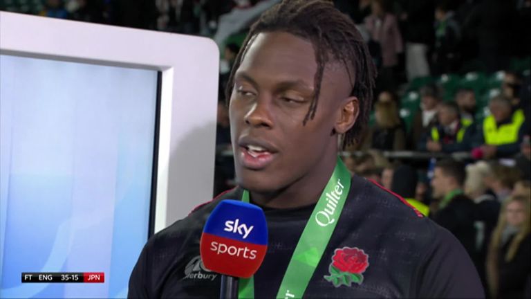 Maro Itoje puts in a man-of-the-match performance for England as they beat Japan 35-15.