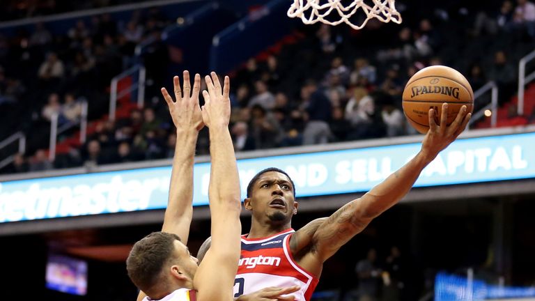 Bradley Beal attacks the basket