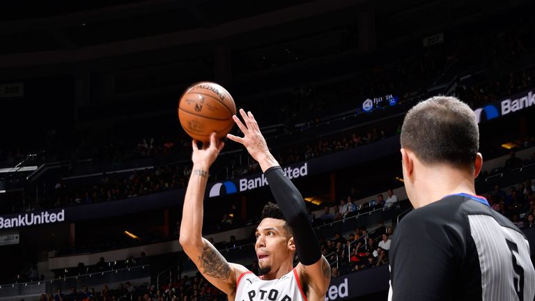 Danny Green fires a jump shot against the Orlando Magic