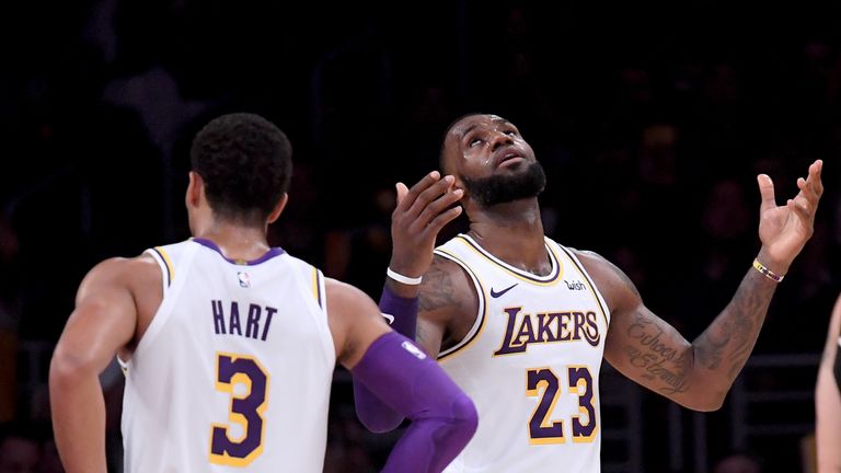 LeBron James has shown his frustration at the Lakers' recent struggles