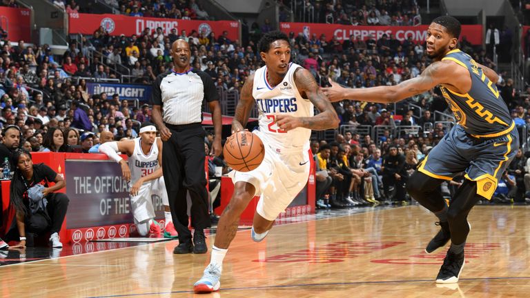 Lou Williams attacks the Warriors off the dribble