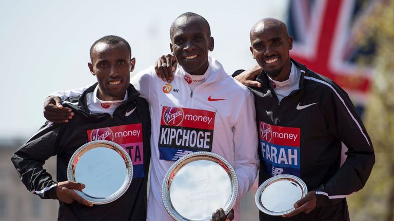 Sir Mo Farah finished third in this year's London Marathon
