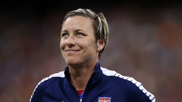 Abby Wambach at Mercedes-Benz Superdome on December 16, 2015 in New Orleans, Louisiana.