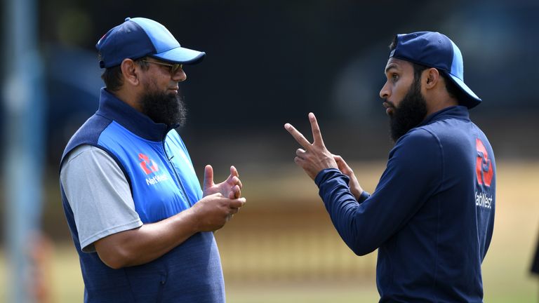 Adil Rashid and Saqlain Mushtaq