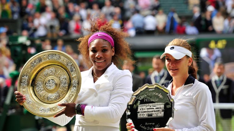 Agnieszka Radwanska was runner-up to Serena Williams at Wimbledon 2012