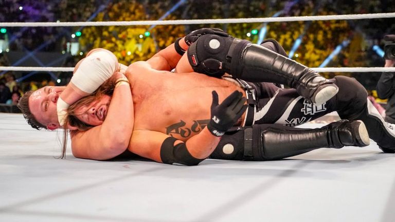 AJ Styles and Samoa Joe battled for the WWE Championship at Crown Jewel