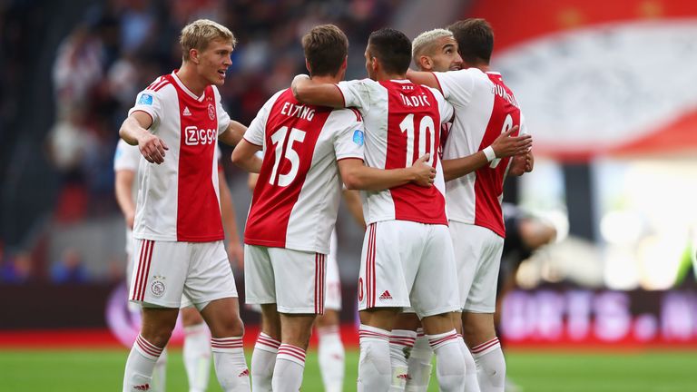 Donny van de Beek scored twice for Ajax