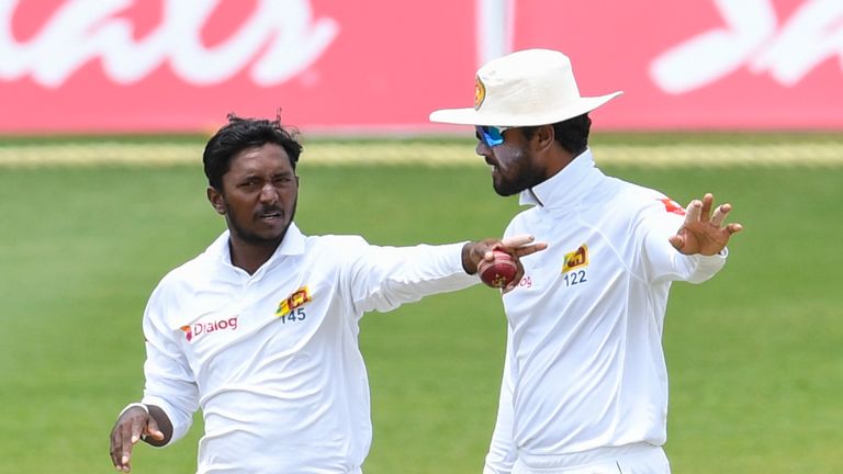 Akila Dananjaya and Dinesh Chandimal, Sri Lanka, Test