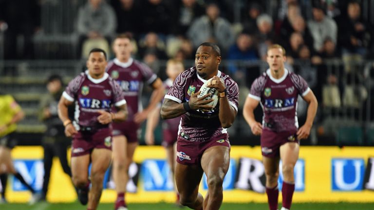 during the round 14 NRL match between the Manly Sea Eagles and the New Zealand Warriors at AMI Stadium on June 9, 2018 in Christchurch, New Zealand.