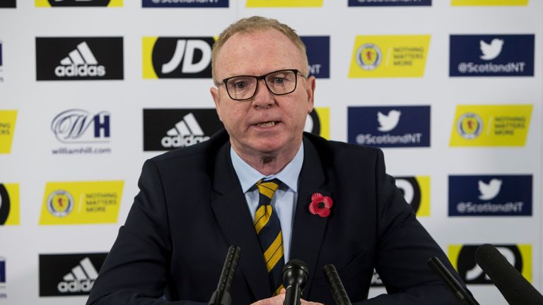 Scotland manager Alex McLeish