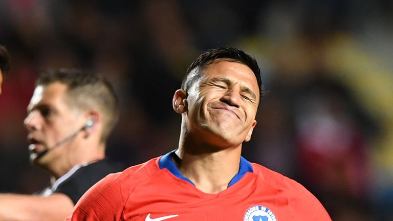 Alexis Sanchez Chile v Costa Rica