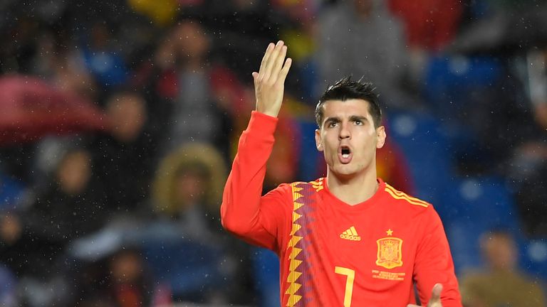 Alvaro Morata missed an open goal during Spain's 1-0 win over Bosnia