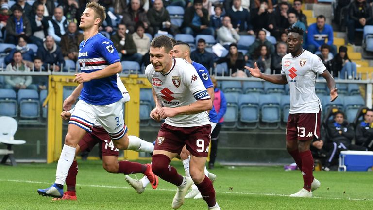 Andrea Belotti scored a double for Walter Mazzari's men