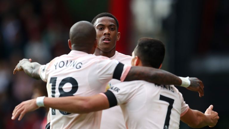 Anthony Martial equalised for United