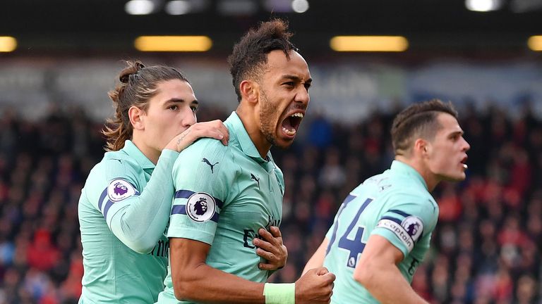  during the Premier League match between AFC Bournemouth and Arsenal FC at Vitality Stadium on November 25, 2018 in Bournemouth, United Kingdom.