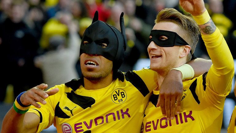 Aubameyang says he is considering a repeat of his famous mask celebration