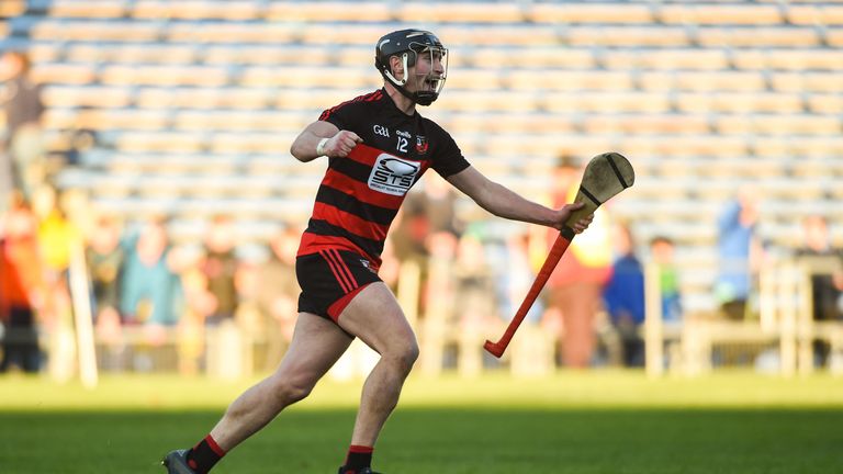 Pauric Mahony of Ballygunner celebrates the club's second Munster title