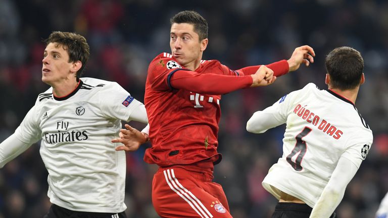 Bayern beat Benfica 5-1 in the Champions League 