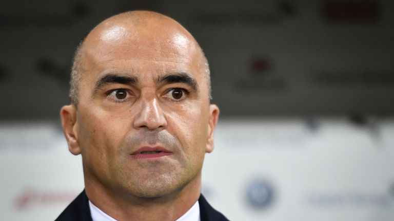 Roberto Martinez watched Switzerland beat Belgium 5-2