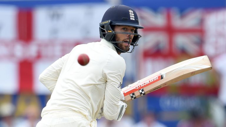 England's Ben Foakes plays a shot during the second day of the opening Test match between Sri Lanka and England at the Galle International Cricket Stadium in Galle on November 7, 2018