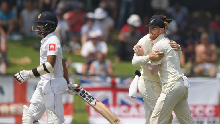 Ben Stokes during Day Two of the Second Test match between Sri Lanka and England at Pallekele Cricket Stadium on November 15, 2018 in Kandy, Sri Lanka.