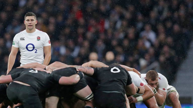  Ben Youngs of England during the Quilter International match between England and New Zealand at Twickenham Stadium on November 10, 2018 in London, United Kingdom. 