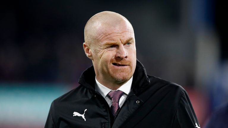 Burnley manager Sean Dyche during the match against Newcastle