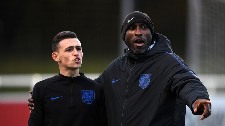 Sol Campbell and Phil Foden