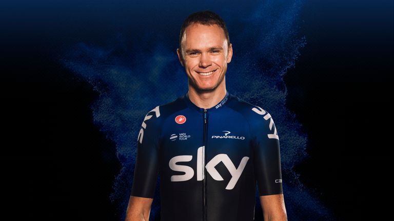 Chris Froome in Team Sky&#39;s 2019 kit
