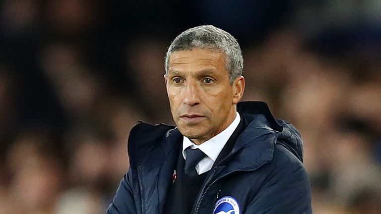  during the Premier League match between Everton FC and Brighton & Hove Albion at Goodison Park on November 3, 2018 in Liverpool, United Kingdom.