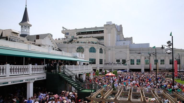 A general view of Churchill Downs