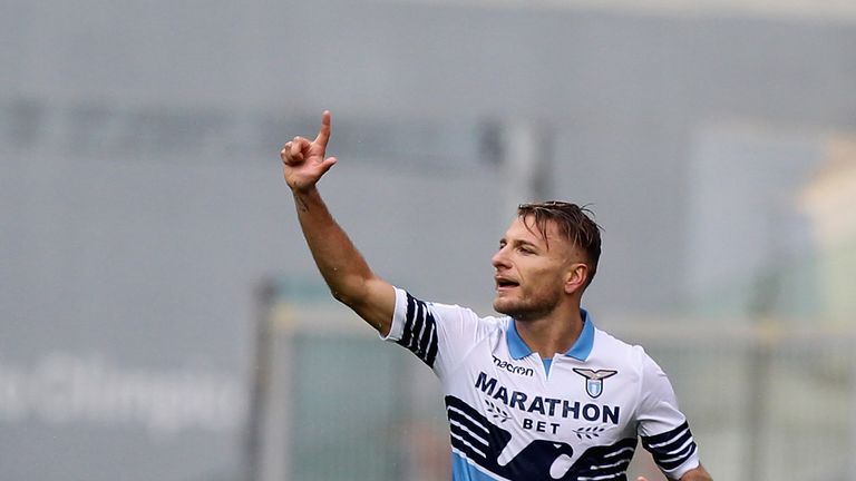 Ciro Immobile scored twice - before the woodwork denied him his hat-trick