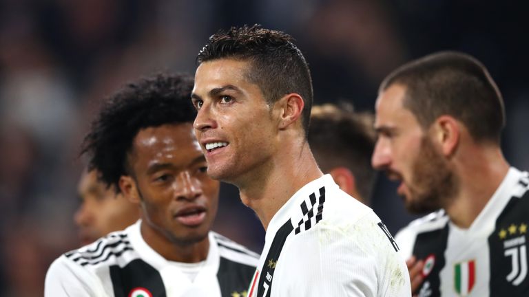  during the UEFA Champions League Group H match between Juventus and Manchester United at Juventus Stadium on November 7, 2018 in Turin, Italy.
