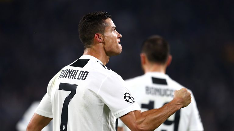 Cristiano Ronaldo scored his eighth Serie A goal since a summer move from Real Madrid