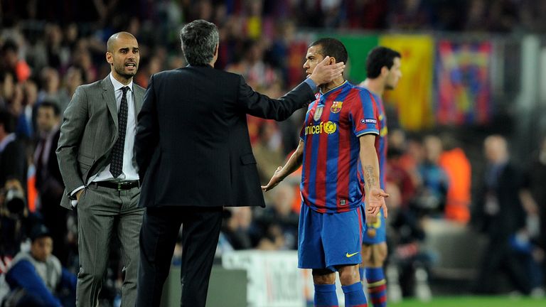 during the UEFA Champions League Semi Final Second Leg match between Barcelona and Inter Milan at Camp Nou on April 28, 2010 in Barcelona, Spain.