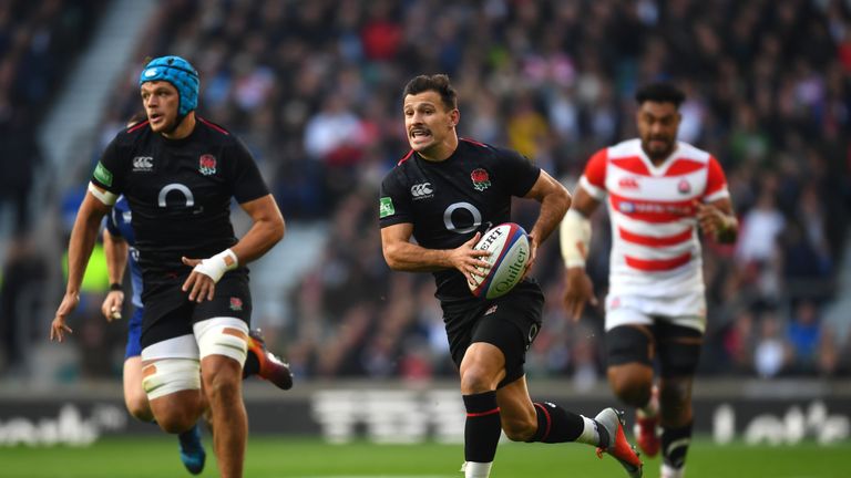Danny Care during the Quilter International match between England and Japan at Twickenham Stadium on November 17, 2018 in London, United Kingdom.