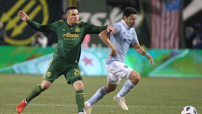 David Guzman (left) saw a goal ruled out for offside