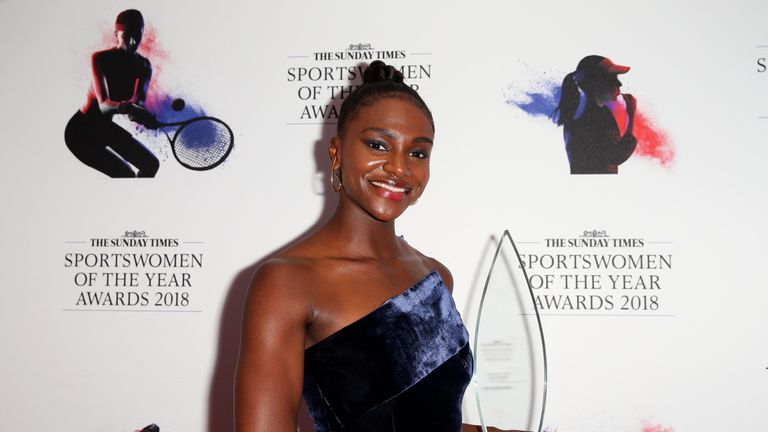 The 2018 Sunday Times Sportswoman Of The Year winner Dina Asher-Smith