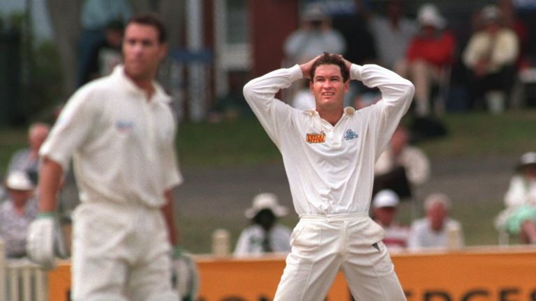 Graeme Hick took five wickets in England's 1993 Test defeat to India in Kolkata