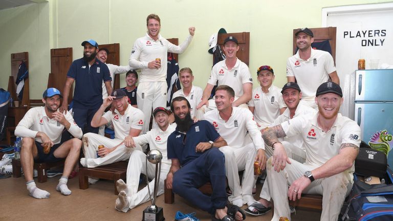 England celebrate their 3-0 whitewash over Sri Lanka